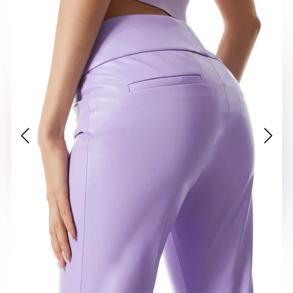New Alice and Olivia vegan leather pants - Picture 3 of 16